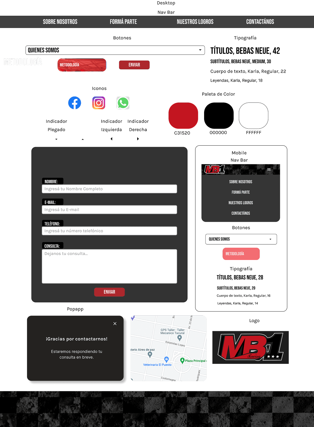 UI kit screen